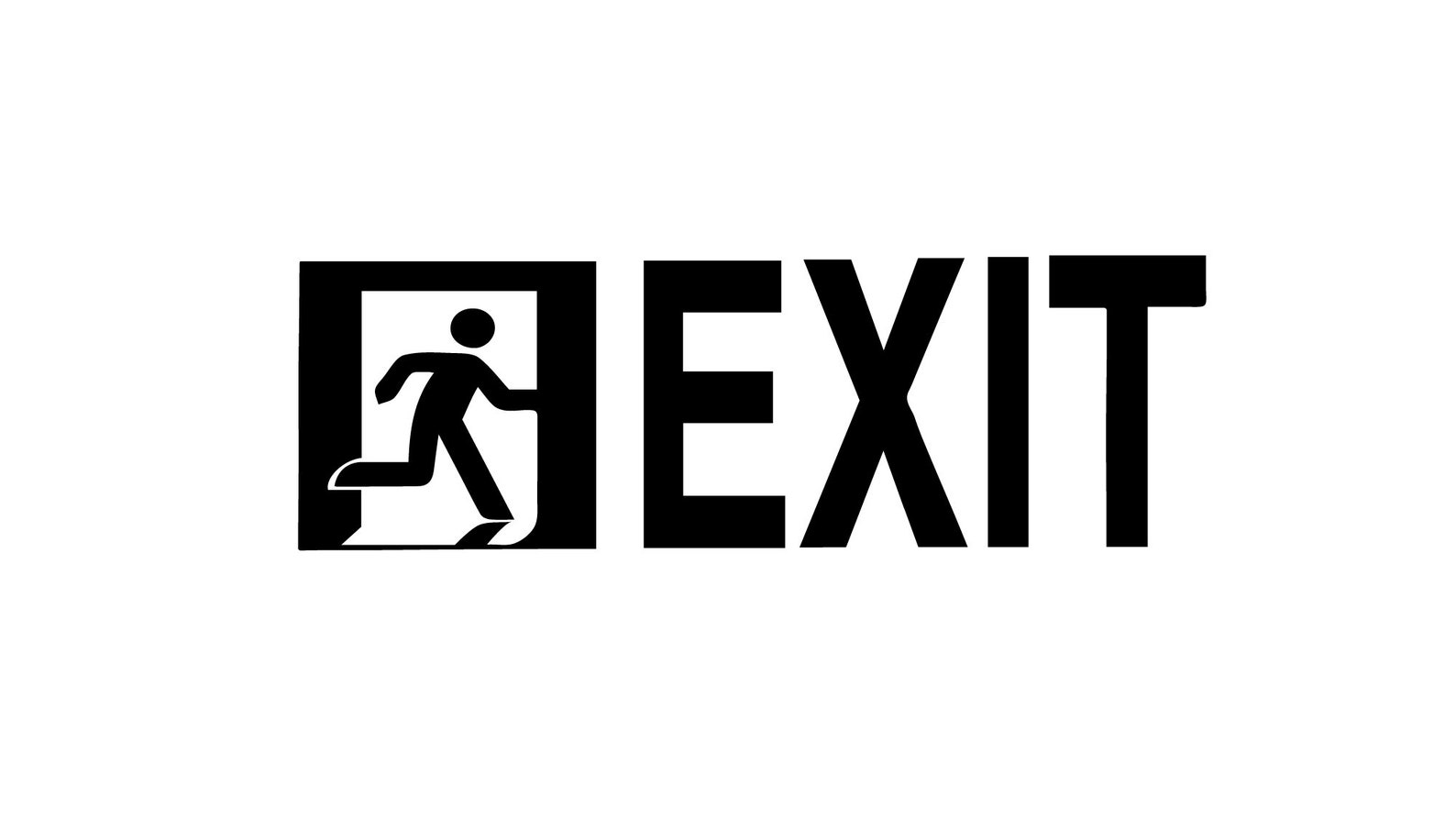 Exit Sign SVG PNG EPS Jpg Digital Download Etsy
