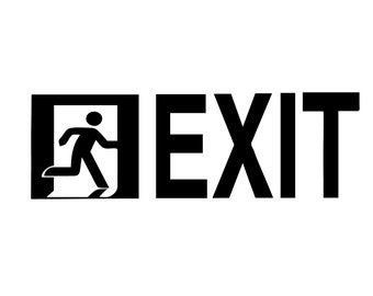 Exit Sign SVG, PNG, EPS, jpg digital download