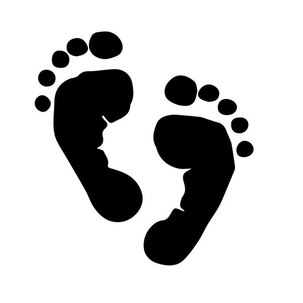 Baby Feet, Baby Footprints SVG, PNG, EPS, dxf, jpg digital download