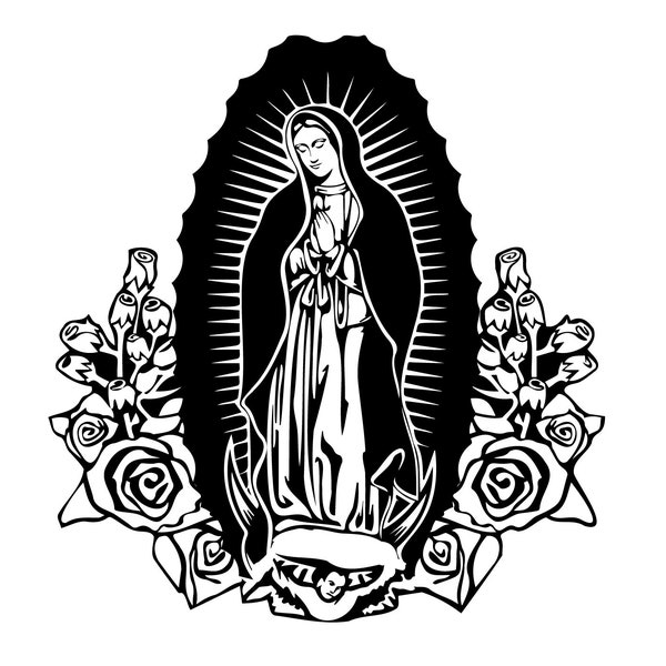 Virgin Mary SVG, PNG, EPS, jpg digital download