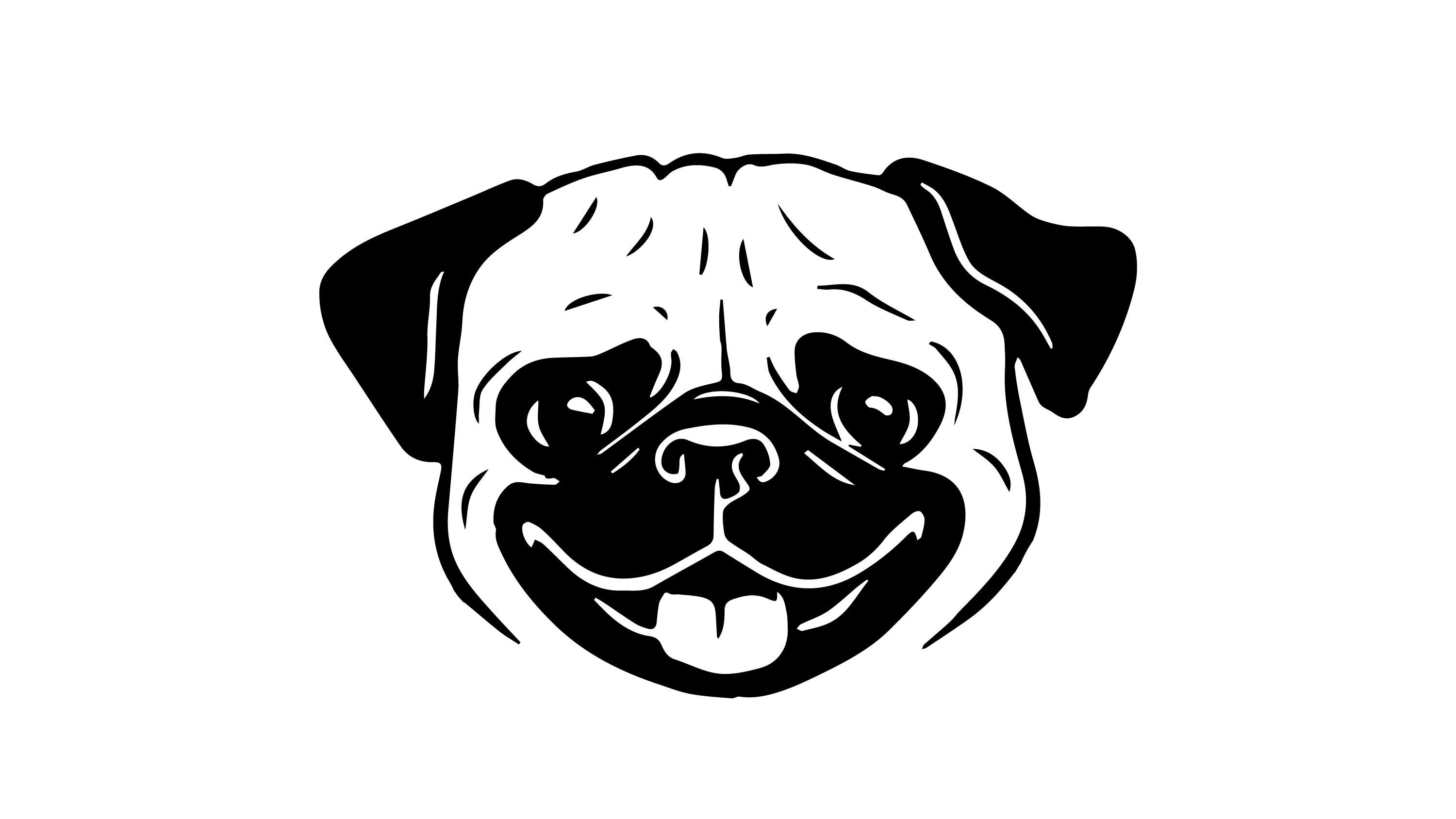 Pug Svg, Pug Clipart, Dog Svg, Peeking Dog Svg, Png, Eps, Instant