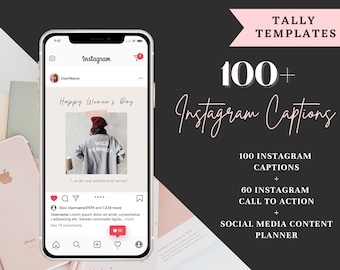 100 Instagram Captions Pack l | Instagram Templates | Instagram Captions | Social Media Templates for Engagement | Branding Templates