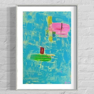 Picture canvas acrylic abstract painting stretcher frame decoration