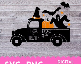 Download Halloween Truck Svg Etsy