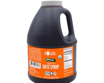 100% Organic date syrup (80oz) / Certified Organic/Non-GMO/Vegan/Kosher. 5lb