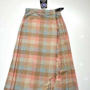 Vintage skotsk kilt i ull, storlek M 38