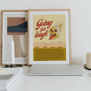 Instant Download The Growlers Poster | Digital Download | Going Gets Tough Lyrics