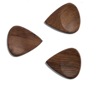 Guitar Picks Rosewood ThumbGroove Plectrum Acoustic/Electric Pack of 1/2/3/4/5
