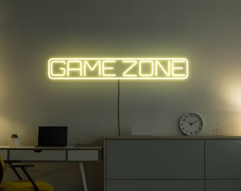 Game zone led sign, Game zone neon sign, Game zone sign, Game room neon sign, Gamer neon sign, Gaming zone decor, Game room wall decor