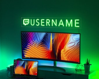 Custom username neon sign, Username led sign, Gamer tag light sign, Gamertag neon sign, Personalized username sign, Gamertag led sign