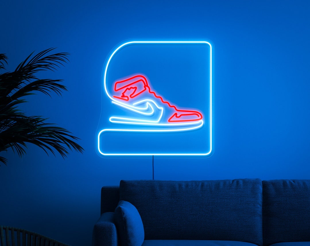 Air Jordan Neon Sign, Sneakers Neon Sign, Jordan Neon Sign, Jordan Led ...