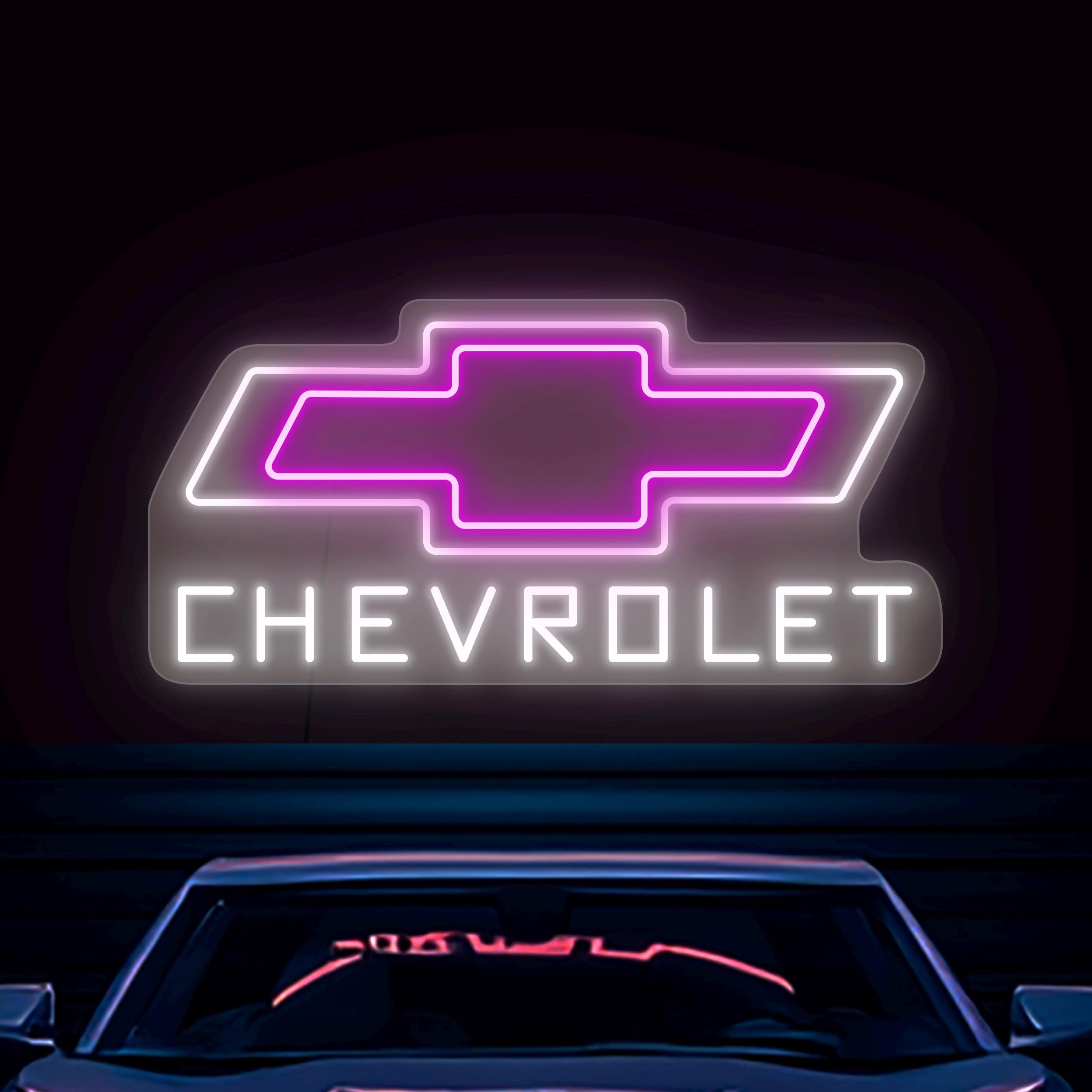 Chevy Led Sign Chevrolet Neon Sign, Chevrolet Led Sign, Chevrolet Logo Sign, Car Logo ...
