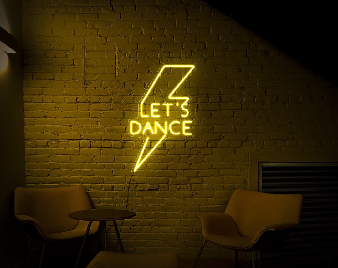 Let's Dance Light up Sign, Let's Dance Neon Sign,let's Dance Neon Light