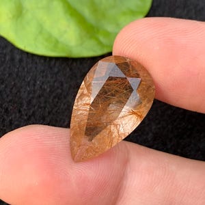 Red Rutilated Quartz 10.90 Ct | Natural Rutile Included Gemstone | Unique Statement Quartz