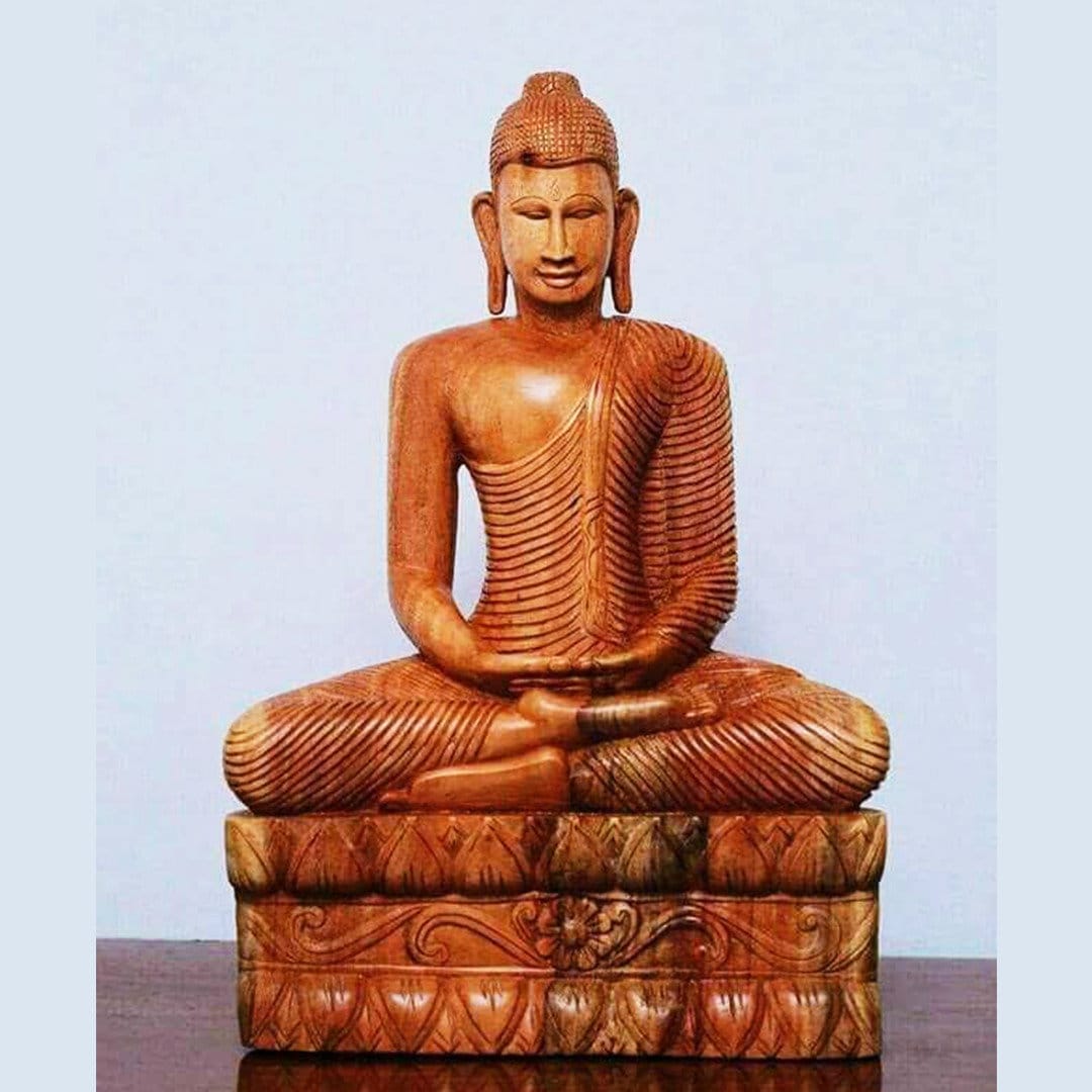 Wooden buddha statue handmade buddha sculpture wood carving Etsy