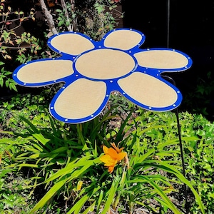 24&quot; Flower plant shade, Blue frame/ yellow 85% shade cloth