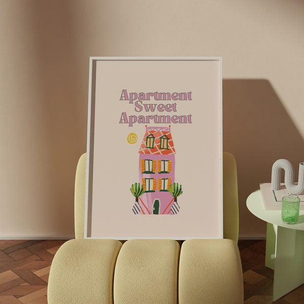 Apartment Art Prints, College Dorm Poster, Guest Check Poster, Retro Print, Preppy Posters, Aesthetic Posters, Gift for Girlfriend, Wall Art