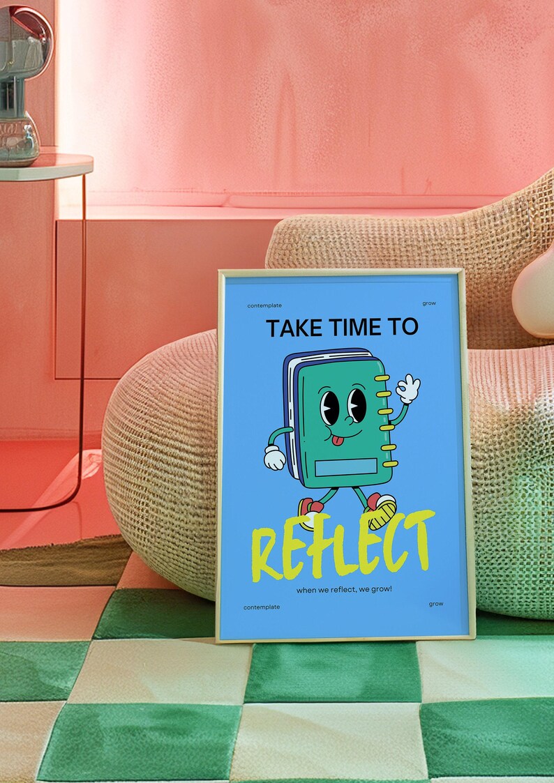 Impresión digital de mascota retro, decoración infantil moderna (descargar) imagen 5