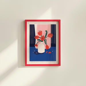 Flower Market Poster, Copenhagen Gallery wall Flower Market, Vintage Flowers Poster, Flower Market Sign, Floral Wall Art, Botanical Prints