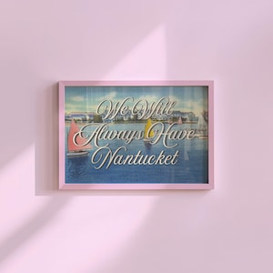 Vintage Nantucket Art Print: Coastal Decor (Digital Download)