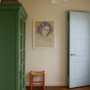Female Head Vertical Art Print image 13