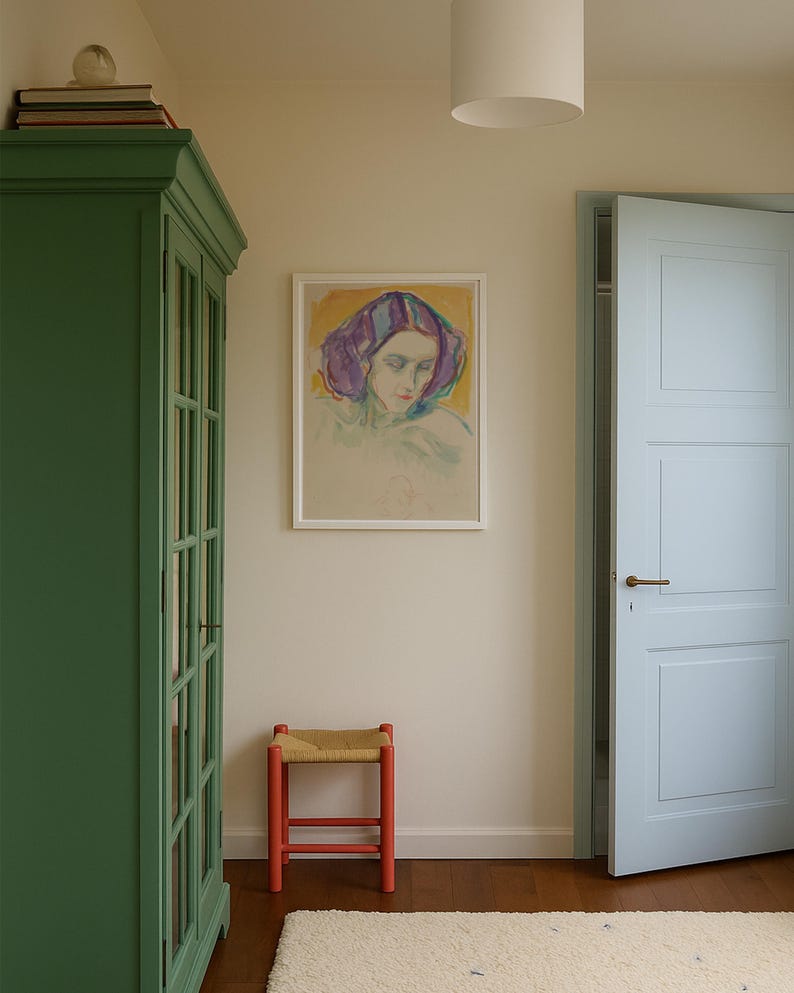 Female Head Vertical Art Print image 13
