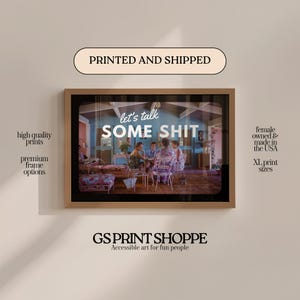 Let's Talk Some Shit Horizontal Art Print