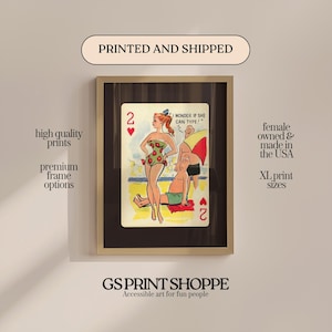 Type Vintage Card Vertical Art Print