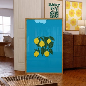 Downloadable Kitchen Wall Art, Fruit Market Prints, Lemon Print, Squeeze the day, Lemon Decor, Kitchen Decor, Kitchen wall art, Oranges Art