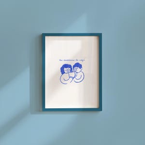 Kaffee Kunstdruck - Retro Wand Kunst & Digitaldrucke - Küche und Büro Kunstdruck, Cartoon Design für Kaffeeliebhaber