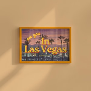 Nos vemos en Las Vegas, impresiones fotográficas retro, arte de Las Vegas, impresión artística de Nevada, póster de Las Vegas, descarga digital, GS Print Shoppe