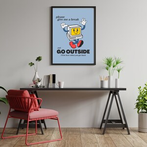 Give Me a Break-digital Download-wall Art Print-retro Decor-funny Art ...