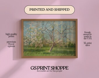 Study of Blooming Trees Horizontal Art Print