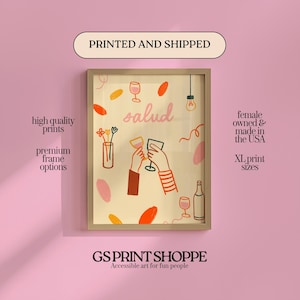 Kitchen Wall Art Print: Salud Design - Framed or Matte Paper image 1