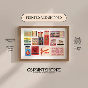 Matchbook Travel Vibes Horizontal Art Print