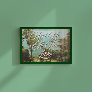 Lake House Art Print: Cottage Wall Decor (Digital Download)