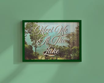 Lake House Art Print: Cottage Wall Decor (Digital Download)