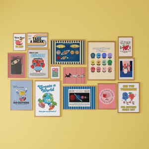 Conjunto de 15 carteles para niños, material imprimible para la escuela, impresiones para la sala de juegos, decoración del aula, paquete de carteles de aprendizaje, carteles para el aula, descargas digitales