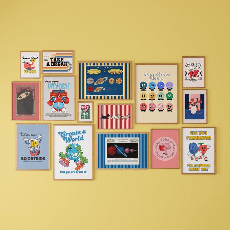 Décoration murale pour la salle de classe : affiches de la salle de jeux pour enfants image 1