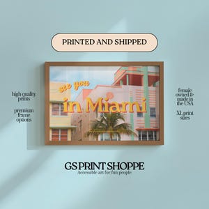 See You In Miami Horizontal Art Print