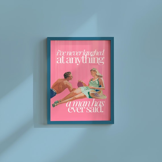 Funny Feminist Art Print: Retro Women Quote (Digital Download)