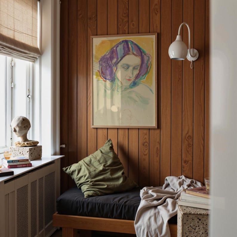 Female Head Vertical Art Print image 12