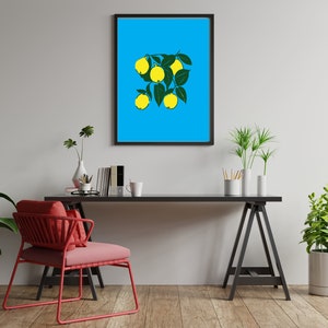 Downloadable Kitchen Wall Art, Fruit Market Prints, Lemon Print, Squeeze the day, Lemon Decor, Kitchen Decor, Kitchen wall art, Oranges Art image 8