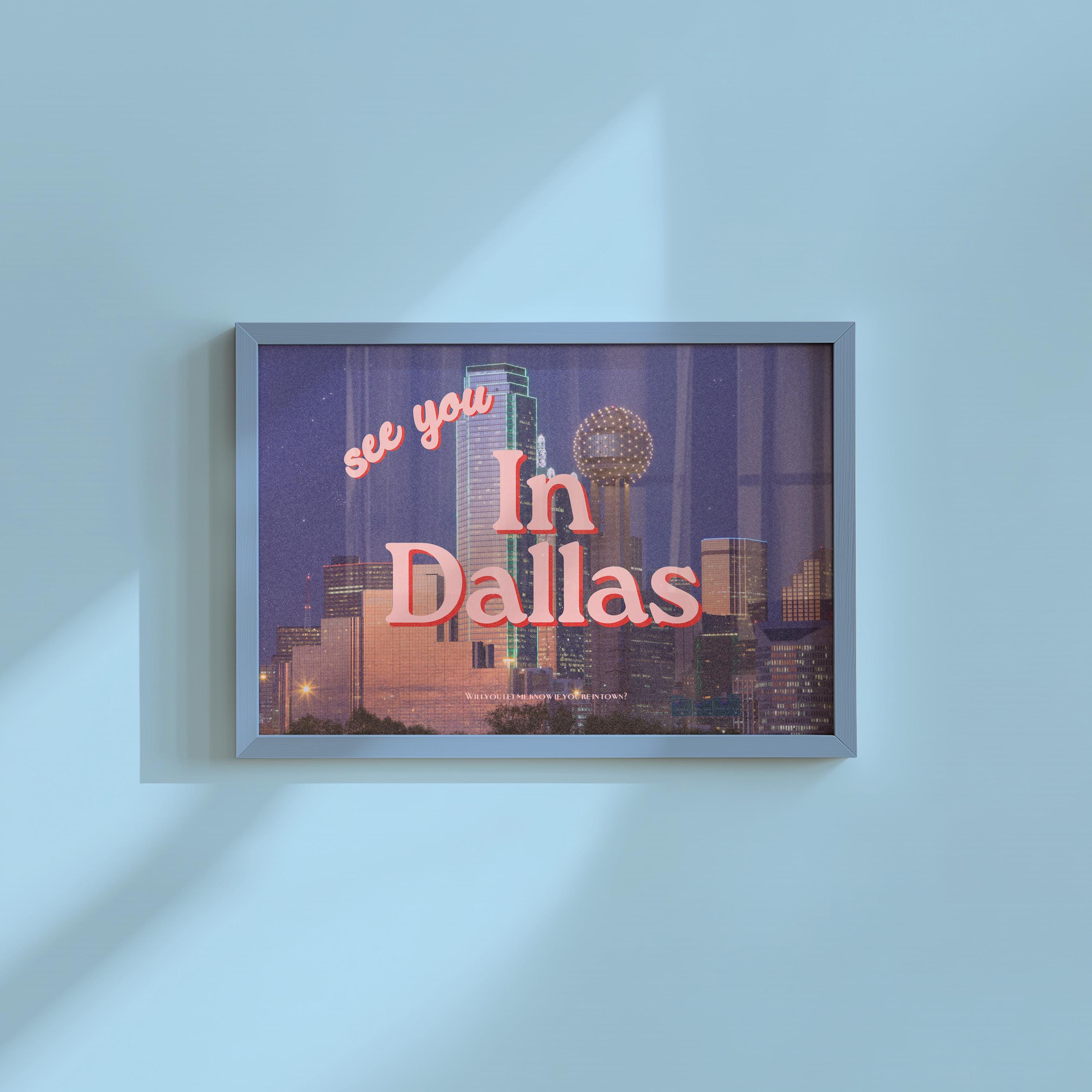 Texas Art Prints, Dallas Wall Art, Retro Prints, Photo Art Print, Preppy Art, Trendy Art Print, Dallas Posters, Dallas Trendy Art