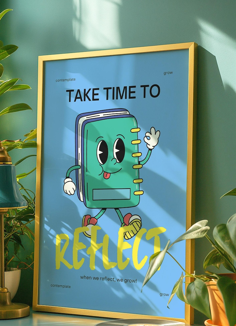 Impresión digital de mascota retro, decoración infantil moderna (descargar) imagen 4