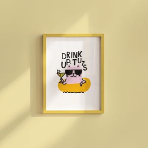 Schattige kittens Art Print, retro decor voor thuis, grappige kunst aan de muur, Y2K girly decor, vintage kittens, perfect voor barwagen