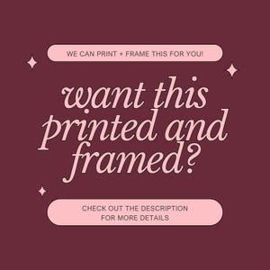 a red background with a white text that reads, we can print this for you