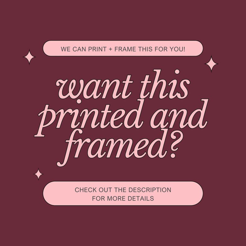 a red background with a white text that reads, we can print this for you