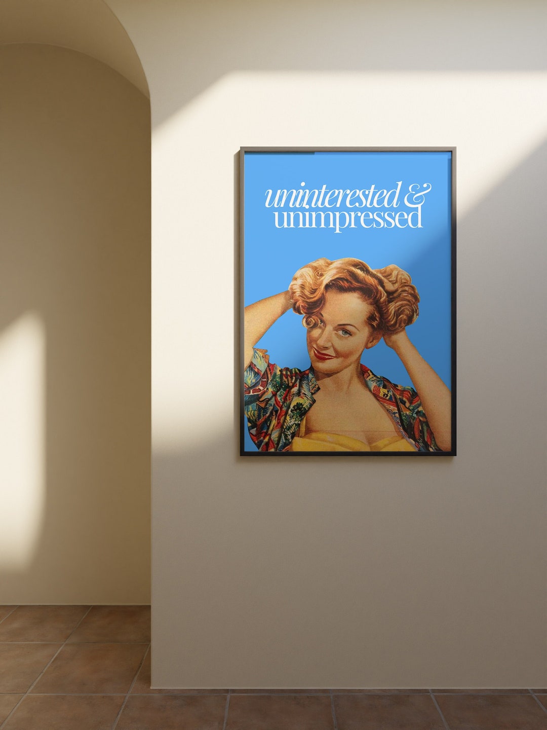 Digital Art Prints, Girly Art Prints,retro Wall Art, Trendy Collage