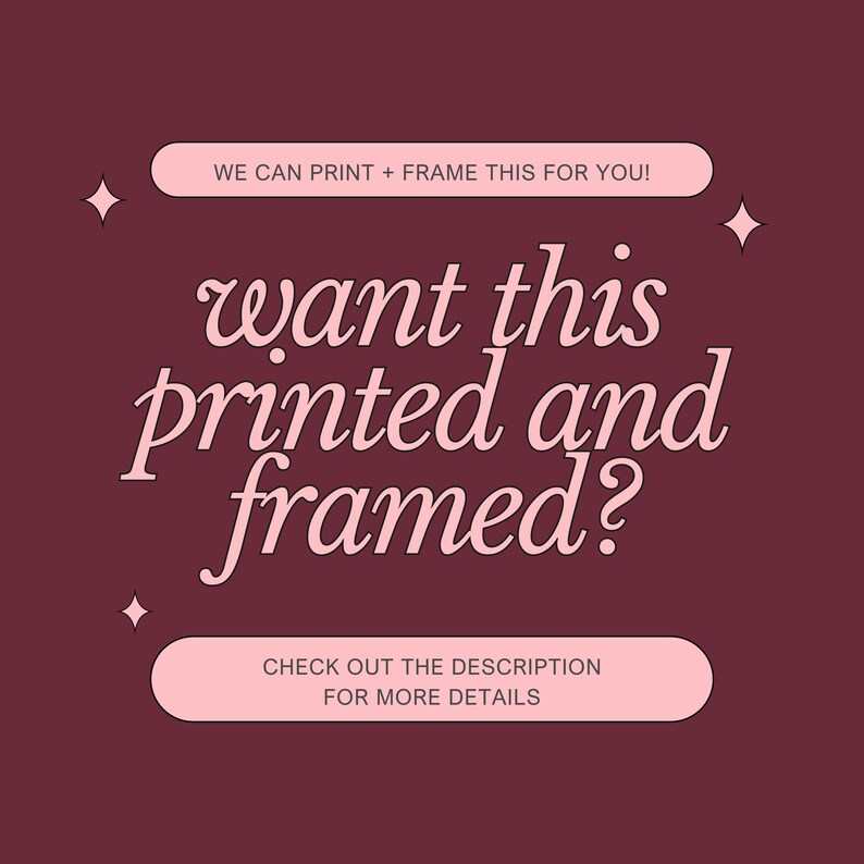 a red background with a white text that reads, we can print this for you